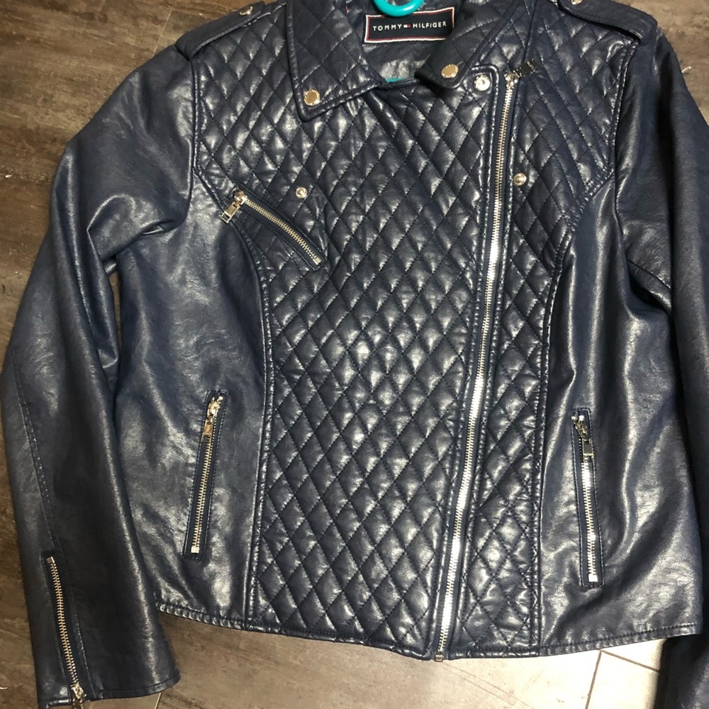 Tommy Hilfiger Womens Quilted Moto Jacket size XL